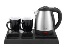 Czajnik hotelowy 1.2l inox&tacka powitalna AD1354