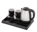 Czajnik hotelowy 1.2l inox&tacka powitalna AD1354