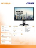 Monitor 24.1 cala BE24WQLB 16:10 IPS 100% sRGB 300cd/m2 1000:1 HDMI D-SUB DP PIVOT Głośnik 5Y