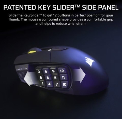 Mysz bezprzewodowa Scimitar Elite Wireless SE Gun Metal 33000 DPI