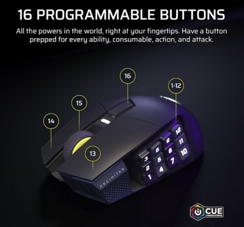 Mysz bezprzewodowa Scimitar Elite Wireless SE Gun Metal 33000 DPI