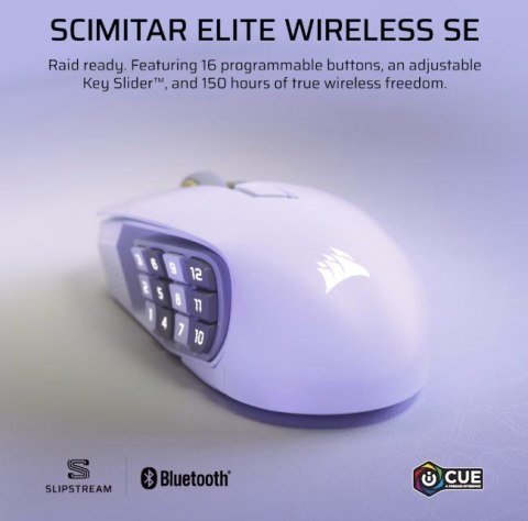 Mysz bezprzewodowa Scimitar Elite Wireless SE White 33000 DPI