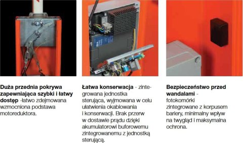 Szlaban NICE WIDE L - zestaw do 6 metrów