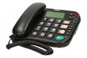 Telefon przewodowy KXT480 BB, czarny