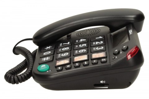 Telefon przewodowy KXT480 BB, czarny