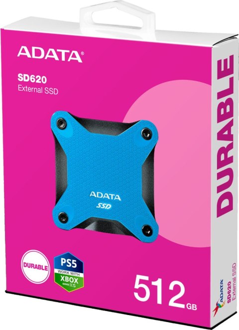 Dysk Zewnętrzny SSD Adata SD620 512GB niebieski