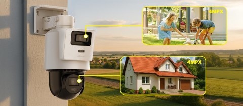 Kamera IP Hilook PTZ-D4 dualna 8MP (4MP + 4MP)