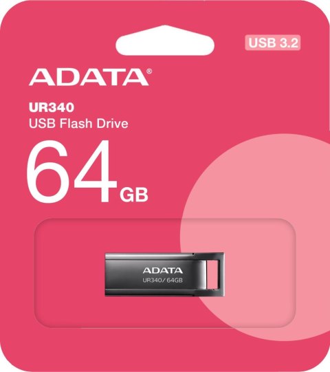 Adata Pendrive UR340 64GB USB3.2 Gen1 Czarny