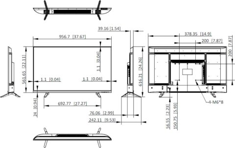 Monitor Hikvision DS-D5043U3-1V0S