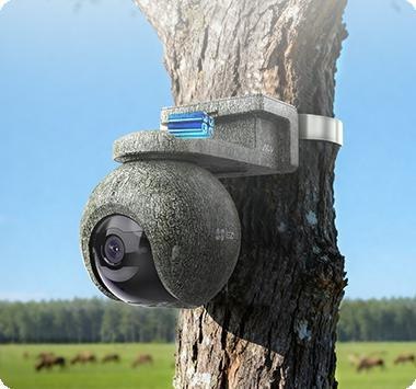 Kamera IP Ezviz EB8 Pro Ranger 8MP z panelem słonecznym 8W 4G Wi-Fi