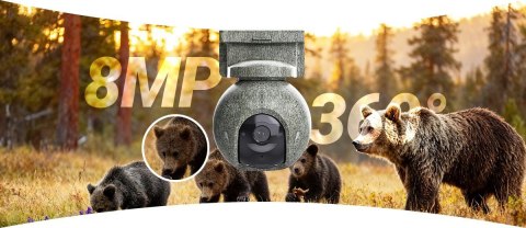 Kamera IP Ezviz EB8 Pro Ranger 8MP z panelem słonecznym 8W 4G Wi-Fi