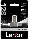 Pendrive Lexar Dual Drive D400 128GB USB-C/A 3.1 130MB/s