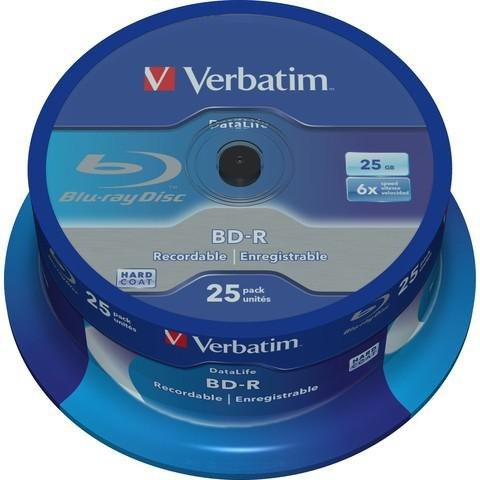 Płyty Blu-Ray Verbatim BD-R SL 25GB Cake (25szt.)