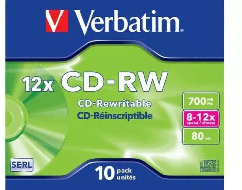 Płyty CD-RW Verbatim Jewel Case (10szt)