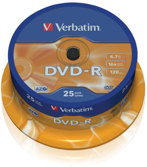 Płyty DVD-R Verbatim AZO (25szt)