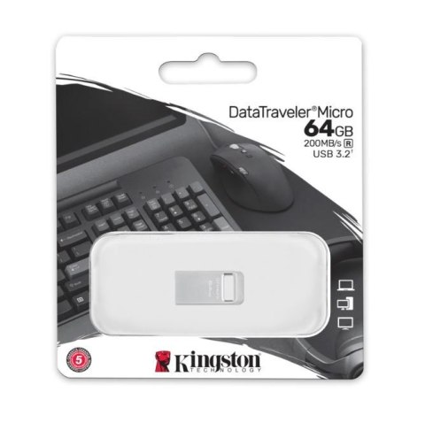 Pendrive Data Traveler Micro G2 64GB USB 3.2 Gen1 Pendrive Data Traveler Micro G2 64GB USB 3.2 Gen1