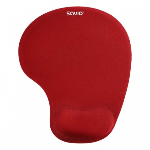 Podkładka żelowa pod mysz czerwona SAVIO MP-01R Podkładka żelowa pod mysz czerwona SAVIO MP-01R