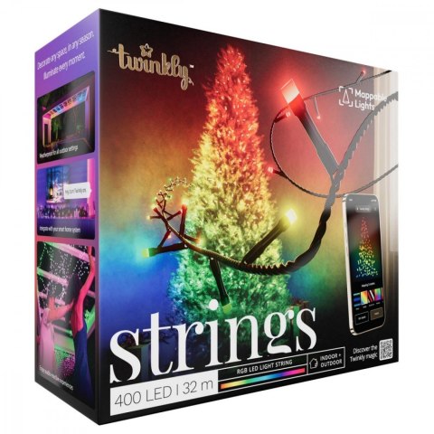Inteligentne lampki choinkowe Strings 400 LED RGB łańcuch 32m Inteligentne lampki choinkowe Strings 400 LED RGB łańcuch 32m