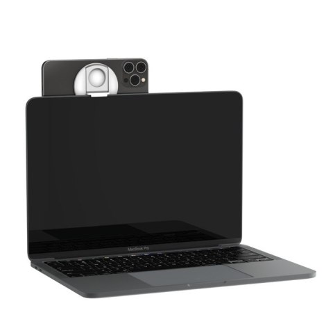 Uchwyt magnetyczny iPhone do MacBooka bialy Uchwyt magnetyczny iPhone do MacBooka bialy